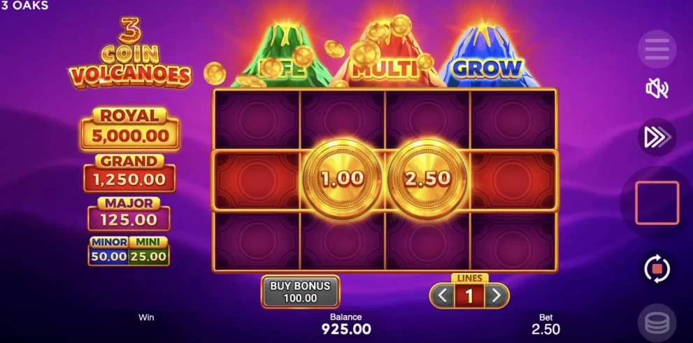 3 Coin Volcanoes Slot